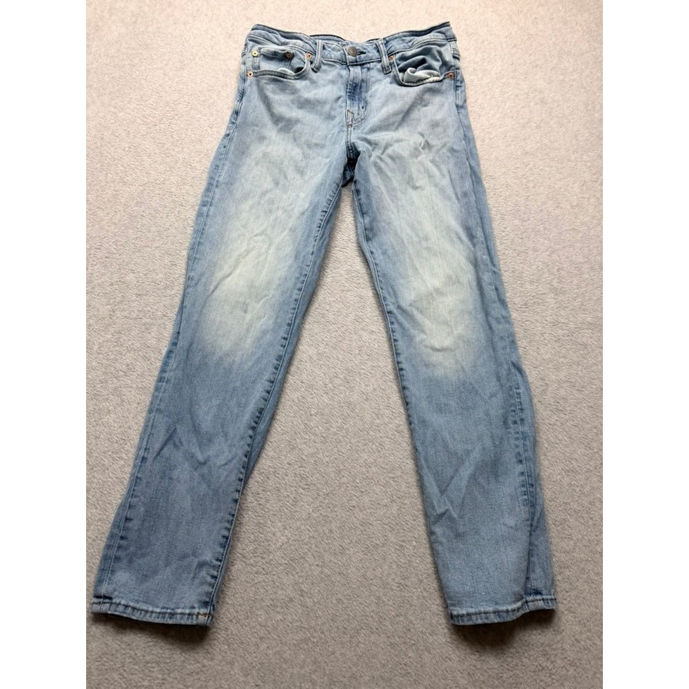 American Eagle Airflex+ Athletic Fit Jeans Light Wash 31x30 Mens Blue Denim